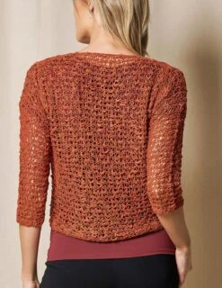 Handwoven Riva Knit Crop -Tops & Tees Sale LR13 CIN 2