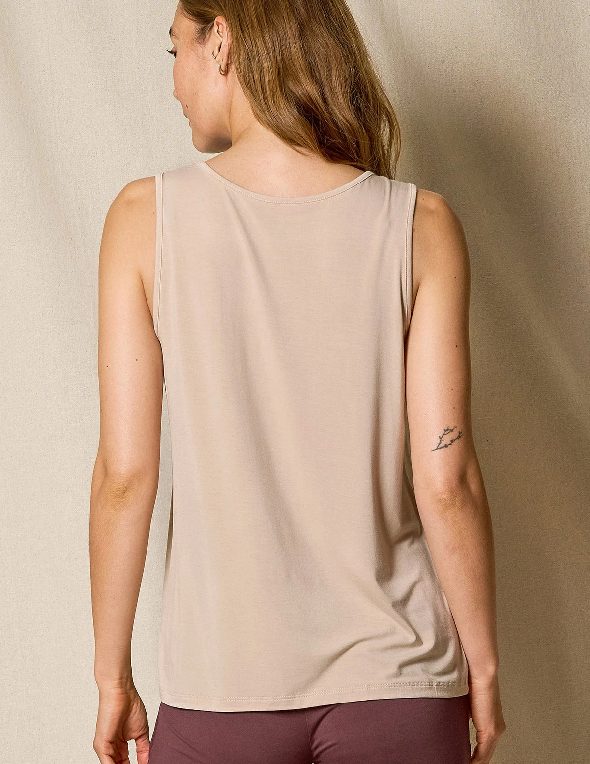 Bamboo Sleep Tank - Almond 4 Bamboo Sleep Tank - Almond - Image 2