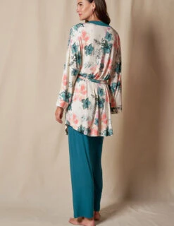 Bamboo Sleep Pants - Deep Jade -Tops & Tees Sale QE17 FLO 4