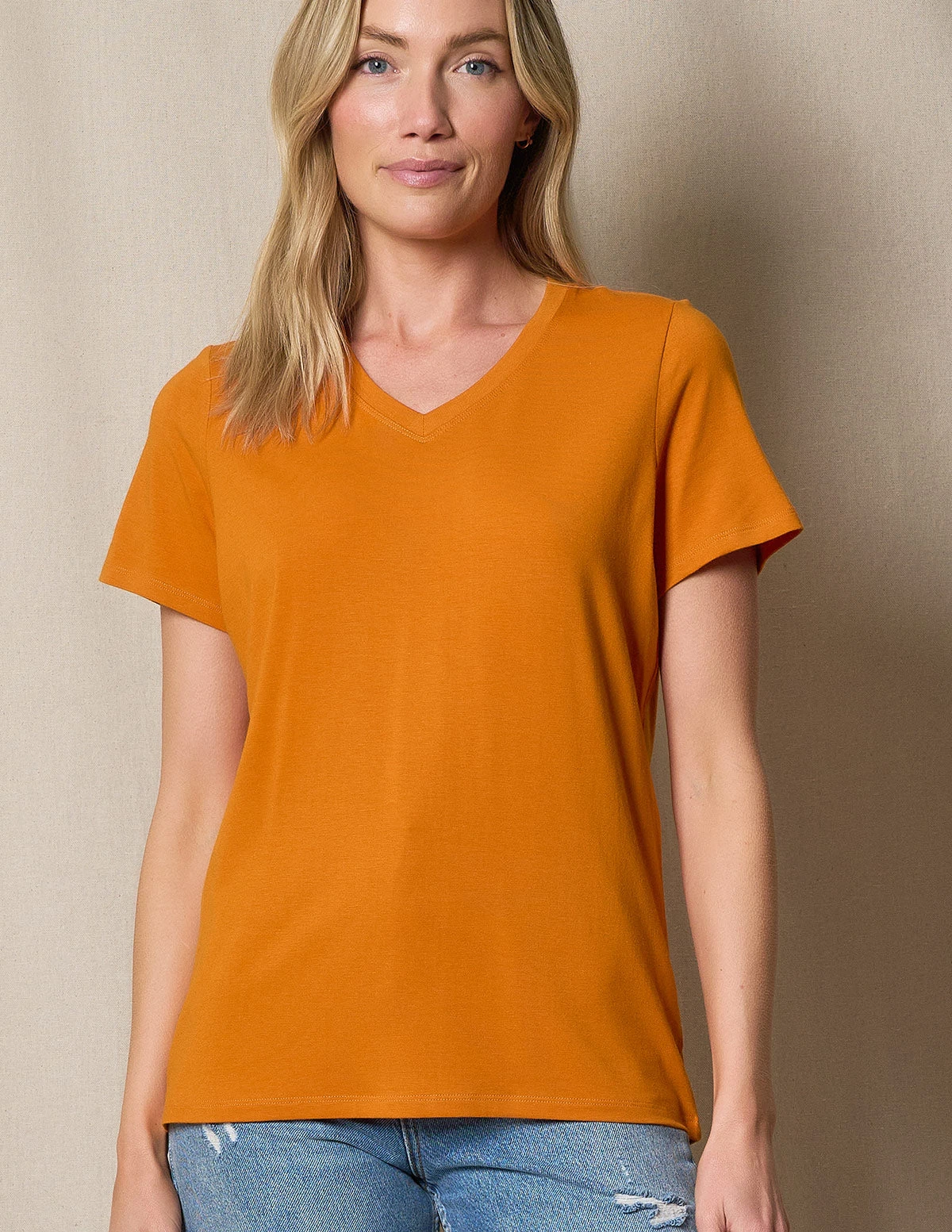 Bamboo / Organic Cotton V-Neck Tee 3 Bamboo / Organic Cotton V-Neck Tee