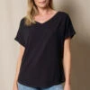Bamboo / Organic Cotton V-Neck Dolman Top - Black -Tops & Tees Sale SIVANA032120245807 b422804f 023a 4930 94bd 821cb645a400
