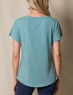 Bamboo / Organic Cotton Dolman Tee - Marmalade Small Only -Tops & Tees Sale SIVANA032120245843