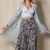 Handwoven Riva Knit Duster -Tops & Tees Sale SIVANA032120245971 W