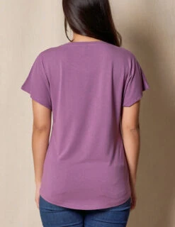Bamboo / Organic Cotton Dolman Tee - Marmalade Small Only -Tops & Tees Sale SIVANA032820246843