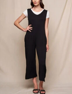 Bamboo Sleeveless Jumpsuit - Black -Tops & Tees Sale SIVANA0415252457