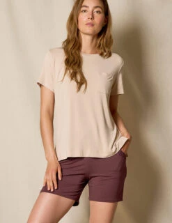 Bamboo Sleep Shorts - Chocolate -Tops & Tees Sale SIVANA052320248295