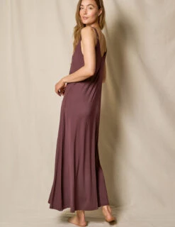 Bamboo Maxi Sleep Dress - Chocolate - XL Only -Tops & Tees Sale SIVANA052320248384