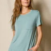 Bamboo Pocket Sleep Tee - Mineral -Tops & Tees Sale SIVANA052320248424