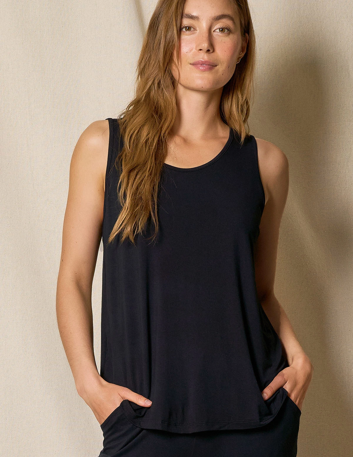 Bamboo Sleep Tank - Black 3 Bamboo Sleep Tank - Black
