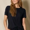 Bamboo Pocket Sleep Tee - Black -Tops & Tees Sale SIVANA052320248494 T 32397cae 13d9 48d5 90a0 850b4f3c0e7d