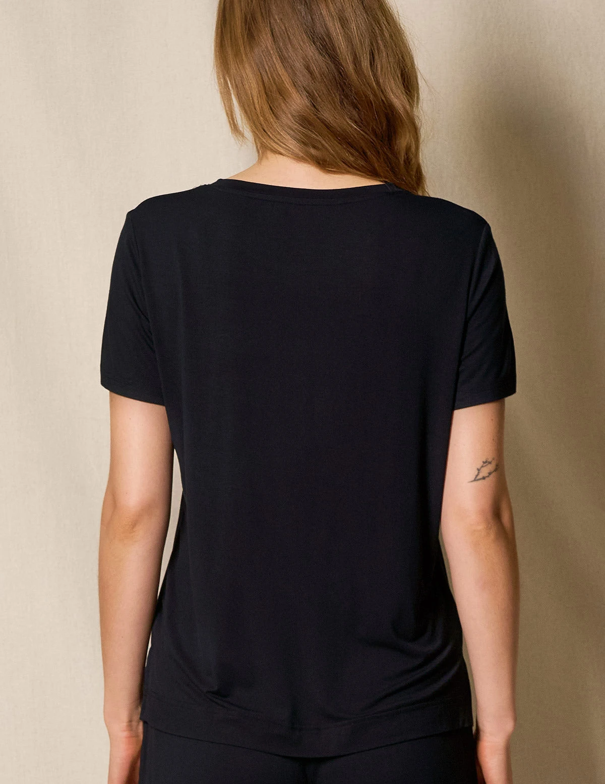 Bamboo Pocket Sleep Tee - Black 4 Bamboo Pocket Sleep Tee - Black - Image 2