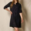 Linen / Bamboo Shirtdress - Black -Tops & Tees Sale SIVANA052320248552 S