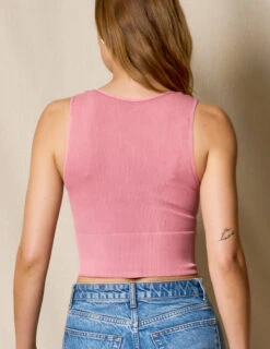 Control Fit Vintage Deep V Crop -Tops & Tees Sale SIVANA052320249190