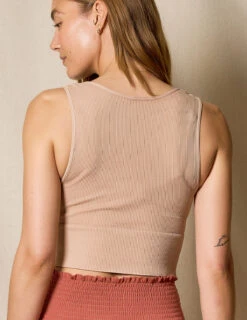 Control Fit Vintage Deep V Crop -Tops & Tees Sale SIVANA052320249273