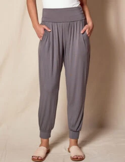 Foldover Waist Bamboo Joggers -Tops & Tees Sale SIVANA070320249123 2