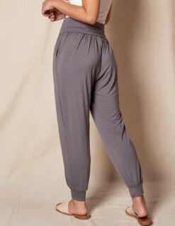 Foldover Waist Bamboo Joggers -Tops & Tees Sale SIVANA070320249142 2