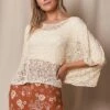 Handwoven Riva Knit Crop Poncho -Tops & Tees Sale SIVANA08 24 2023 4249 T