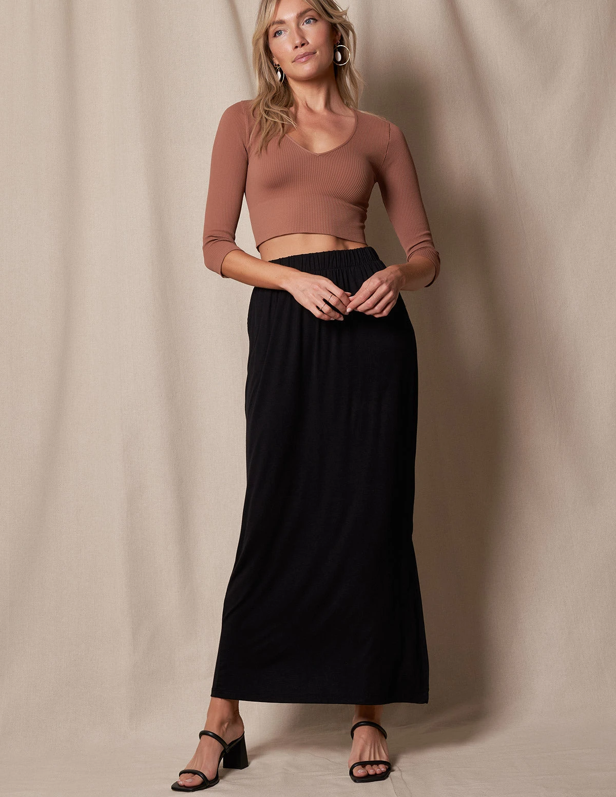 Bamboo Straight Maxi Skirt 5 Bamboo Straight Maxi Skirt - Image 3