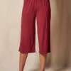 Bamboo Capri Pajama Pants - Burgundy 2 Bamboo Capri Pajama Pants - Burgundy -Tops & Tees Sale SIVANA101120249093 final