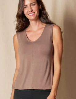Bamboo Flowy V-Neck Tank 26 Bamboo Flowy V-Neck Tank -Tops & Tees Sale SIVANA101120249368 final