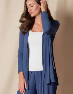 Bamboo Yoga Wrap - Shorter Length - Navy -Tops & Tees Sale SIVANA101120249547 final W