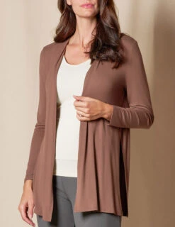 Bamboo Yoga Wrap - Shorter Length - Chocolate