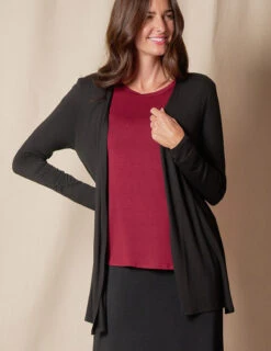 Bamboo Yoga Wrap - Shorter Length - Black -Tops & Tees Sale SIVANA101120249922 final