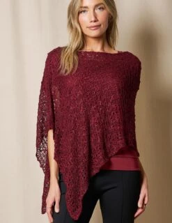 Handwoven Riva Knit Poncho -Tops & Tees Sale SIVANA1031 0471 final T