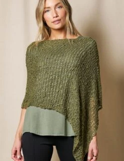 Handwoven Riva Knit Poncho -Tops & Tees Sale SIVANA1031 0545 final T