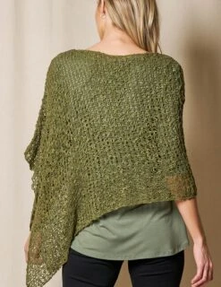 Handwoven Riva Knit Poncho -Tops & Tees Sale SIVANA1031 0554 final T