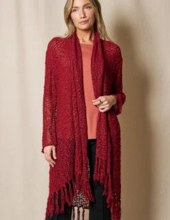 Handwoven Riva Knit Duster -Tops & Tees Sale SIVANA1031 0591 final T