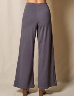 Bamboo Ponte Wide Leg Pants - Grey -Tops & Tees Sale SIVANA1031 0696 final