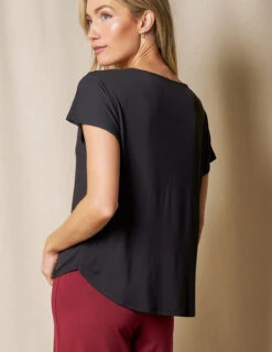 Bamboo Dolman Tee - Black -Tops & Tees Sale SIVANA1031 1059 final