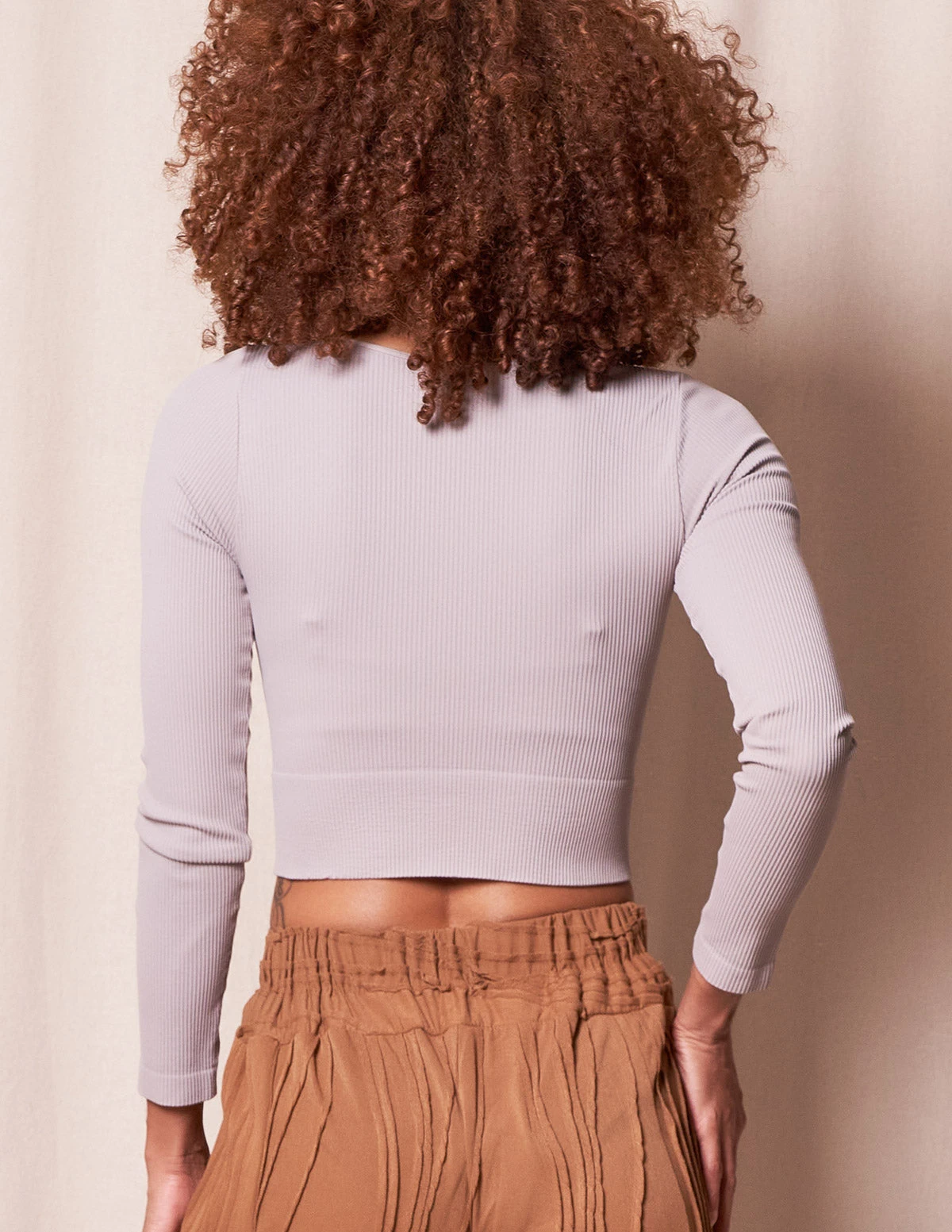 Control Fit Long Sleeved Ribbed Crop 4 Control Fit Long Sleeved Ribbed Crop - Image 2