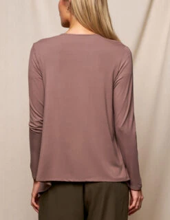 Bamboo Open Front Jacket - Mocha -Tops & Tees Sale SIVANA3234