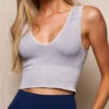 Control Fit Vintage Deep V Crop 1 Control Fit Vintage Deep V Crop -Tops & Tees Sale SIVANA3294 T