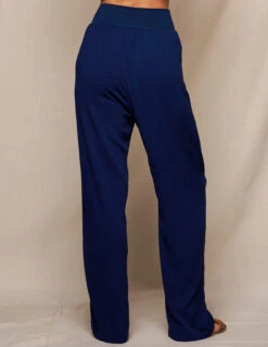 Linen / Bamboo Soft Waist Pants - Indigo -Tops & Tees Sale SIVANA3314