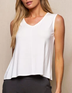 Bamboo Flowy V-Neck Tank 32 Bamboo Flowy V-Neck Tank -Tops & Tees Sale SIVANA3379 T