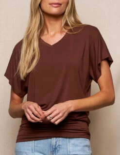 Bamboo Dolman Tunic - Cocoa -Tops & Tees Sale SIVANA3614 02603bbc e023 4418 bf41 dd1a792ef9ca