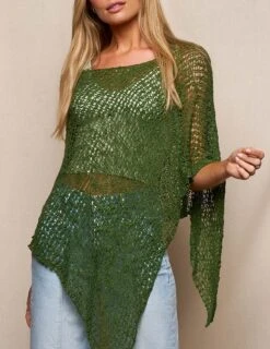 Handwoven Riva Knit Poncho