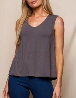 Bamboo Flowy V-Neck Tank 41 Bamboo Flowy V-Neck Tank -Tops & Tees Sale SIVANA3758