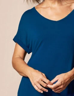 Bamboo Sleep Dress - Atlantic Blue -Tops & Tees Sale SIVANASPIRIT 08292024 2844 C 6fe6ab5e 3800 427f 9265 ba9fb79460e0