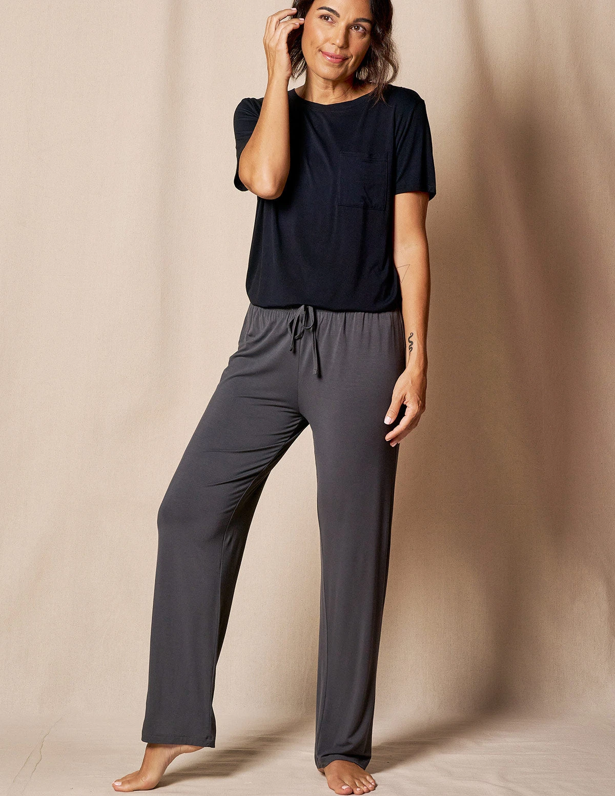 Bamboo Sleep Pants - Grey 2 Bamboo Sleep Pants - Grey