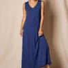 Bamboo A-Line Tank Dress - Navy -Tops & Tees Sale SIVANASPIRIT 08292024 3117