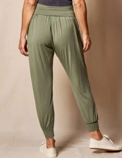 Foldover Waist Bamboo Joggers -Tops & Tees Sale SIVANASPIRIT 08292024 3379 C2