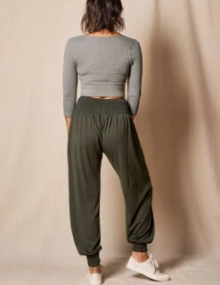 Bamboo / Organic Cotton Taj Pocket Pants - Juniper -Tops & Tees Sale SIVANASPIRIT 08292024 3423