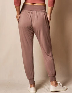 Foldover Waist Bamboo Joggers -Tops & Tees Sale SIVANASPIRIT 08292024 4262