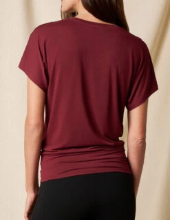 Bamboo Dolman Tunic - Cabernet -Tops & Tees Sale SO13 CAB 8