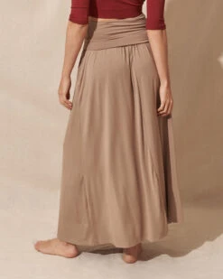 Bamboo Maxi Skirt - Cappuccino -Tops & Tees Sale SO27 CAP 1 2