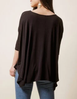 Bamboo Poncho Top -Tops & Tees Sale SO28 BLA 4